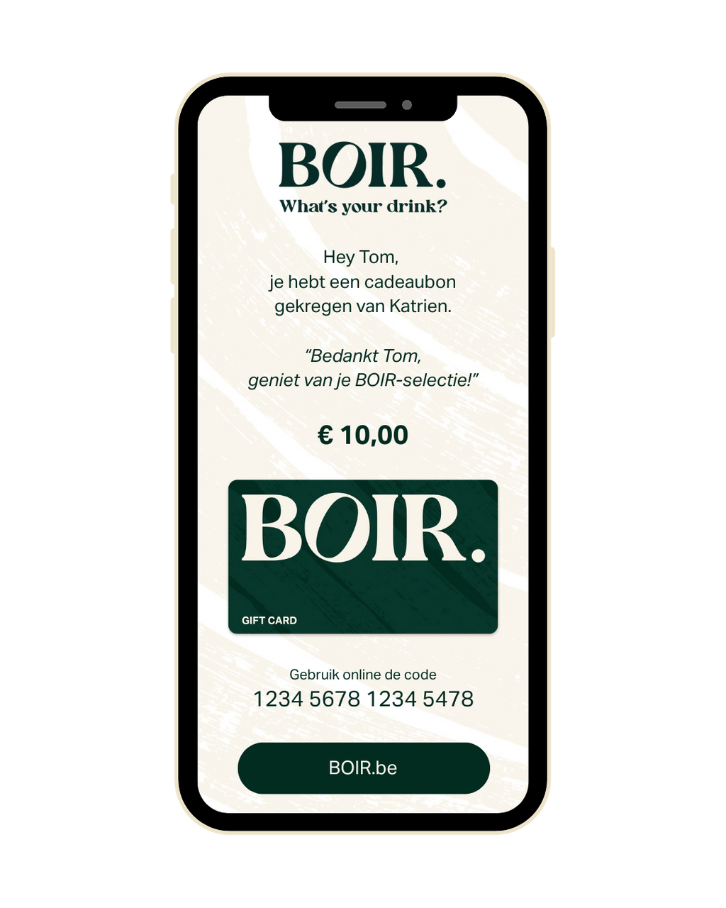 Cadeaubon per e-mail