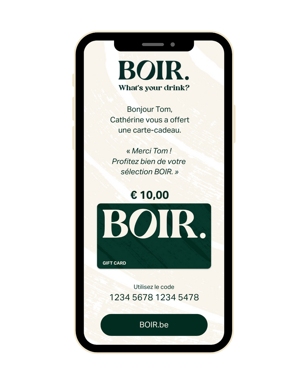 Cadeaubon per e-mail